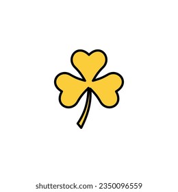 Clover icon vector for web and mobile app. clover sign and symbol. four leaf clover icon.