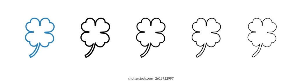 Clover icons collection vectors for web ui