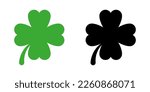 Clover icons. Clover leave icons. clover leaf vector icons. Four leaf clover icons. Vector EPS 10