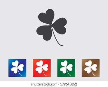 Clover Icons Set Stock Vector (Royalty Free) 179645852 | Shutterstock