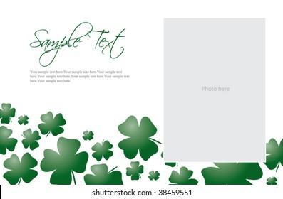 Clover Invitation Template with photo