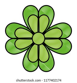 Clover irish symbol scribble