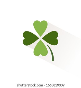 Clover. Isolated color icon. Nature vector illustration