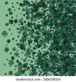 Clover isolated is a confetti which consist of many isolated elements. Stylish and beautiful clover isolated. Can be used as poster, border, background, wallpaper, card and etc