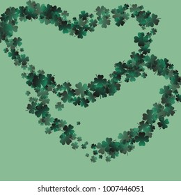 Clover isolated is a confetti which consist of many isolated elements. Stylish and beautiful clover isolated. Can be used as poster, border, background, wallpaper, card and etc