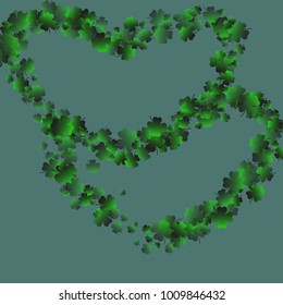 Clover isolated is a confetti which consist of many isolated elements. Stylish and beautiful clover isolated. Can be used as poster, border, background, wallpaper, card and etc