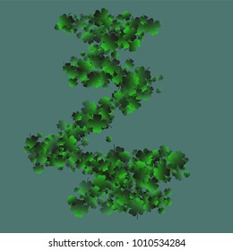 Clover isolated is a confetti which consist of many isolated elements. Stylish and beautiful clover isolated. Can be used as poster, border, background, wallpaper, card and etc