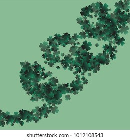 Clover isolated is a confetti which consist of many isolated elements. Stylish and beautiful clover isolated. Can be used as poster, border, background, wallpaper, card and etc