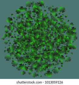 Clover isolated is a confetti which consist of many isolated elements. Stylish and beautiful clover isolated. Can be used as poster, border, background, wallpaper, card and etc
