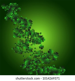 Clover isolated is a confetti which consist of many isolated elements. Stylish and beautiful clover isolated. Can be used as poster, border, background, wallpaper, card and etc