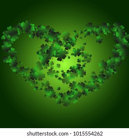 Clover isolated is a confetti which consist of many isolated elements. Stylish and beautiful clover isolated. Can be used as poster, border, background, wallpaper, card and etc