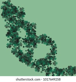 Clover isolated is a confetti which consist of many isolated elements. Stylish and beautiful clover isolated. Can be used as poster, border, background, wallpaper, card and etc