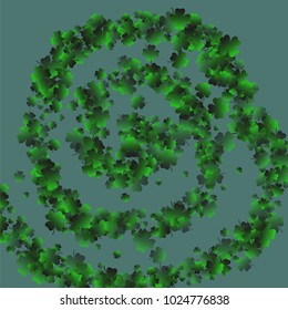 Clover isolated is a confetti which consist of many isolated elements. Stylish and beautiful clover isolated. Can be used as poster, border, background, wallpaper, card and etc