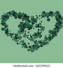 Clover isolated is a confetti which consist of many isolated elements. Stylish and beautiful clover isolated. Can be used as poster, border, background, wallpaper, card and etc