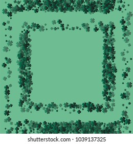 Clover isolated is a confetti which consist of many isolated elements. Stylish and beautiful clover isolated. Can be used as poster, border, background, wallpaper, card and etc