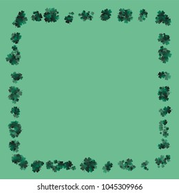 Clover isolated is a confetti which consist of many isolated elements. Stylish and beautiful clover isolated. Can be used as poster, border, background, wallpaper, card and etc