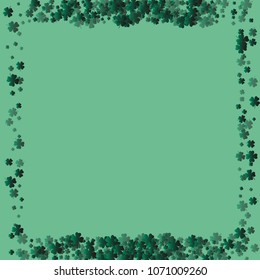 Clover isolated is a confetti which consist of many isolated elements. Stylish and beautiful clover isolated. Can be used as poster, border, background, wallpaper, card and etc