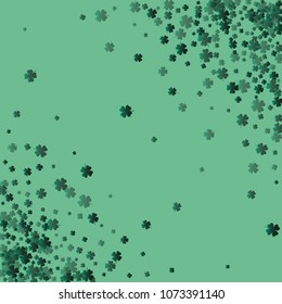 Clover isolated is a confetti which consist of many isolated elements. Stylish and beautiful clover isolated. Can be used as poster, border, background, wallpaper, card and etc