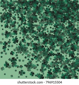 Clover isolated is a confetti which consist of many isolated elements. Stylish and beautiful clover isolated. Can be used as poster, border, background, wallpaper, card and etc