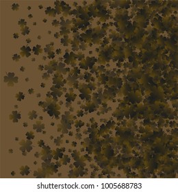 Clover isolated green is a confetti which consist of many isolated elements. Stylish and beautiful clover isolated green. Can be used as poster, border, background, wallpaper, card and etc