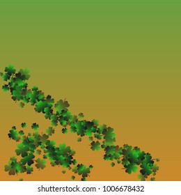 Clover isolated green is a confetti which consist of many isolated elements. Stylish and beautiful clover isolated green. Can be used as poster, border, background, wallpaper, card and etc