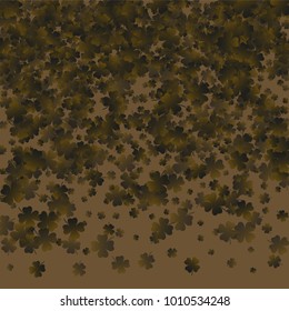 Clover isolated green is a confetti which consist of many isolated elements. Stylish and beautiful clover isolated green. Can be used as poster, border, background, wallpaper, card and etc