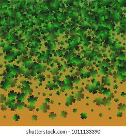 Clover isolated green is a confetti which consist of many isolated elements. Stylish and beautiful clover isolated green. Can be used as poster, border, background, wallpaper, card and etc