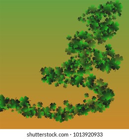 Clover isolated green is a confetti which consist of many isolated elements. Stylish and beautiful clover isolated green. Can be used as poster, border, background, wallpaper, card and etc