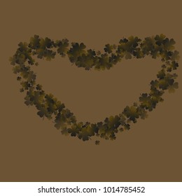 Clover isolated green is a confetti which consist of many isolated elements. Stylish and beautiful clover isolated green. Can be used as poster, border, background, wallpaper, card and etc