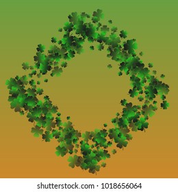 Clover isolated green is a confetti which consist of many isolated elements. Stylish and beautiful clover isolated green. Can be used as poster, border, background, wallpaper, card and etc