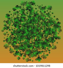 Clover isolated green is a confetti which consist of many isolated elements. Stylish and beautiful clover isolated green. Can be used as poster, border, background, wallpaper, card and etc