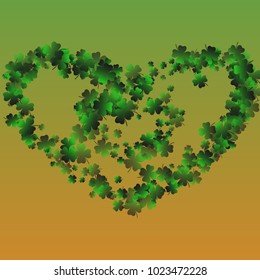Clover isolated green is a confetti which consist of many isolated elements. Stylish and beautiful clover isolated green. Can be used as poster, border, background, wallpaper, card and etc