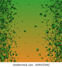 Clover isolated green is a confetti which consist of many isolated elements. Stylish and beautiful clover isolated green. Can be used as poster, border, background, wallpaper, card and etc