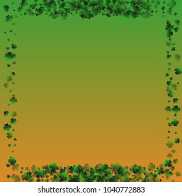 Clover isolated green is a confetti which consist of many isolated elements. Stylish and beautiful clover isolated green. Can be used as poster, border, background, wallpaper, card and etc