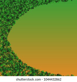 Clover isolated green is a confetti which consist of many isolated elements. Stylish and beautiful clover isolated green. Can be used as poster, border, background, wallpaper, card and etc