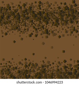 Clover isolated green is a confetti which consist of many isolated elements. Stylish and beautiful clover isolated green. Can be used as poster, border, background, wallpaper, card and etc