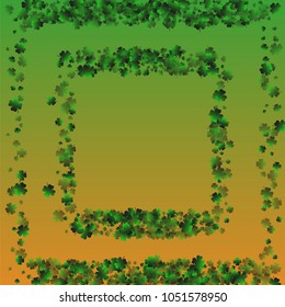 Clover isolated green is a confetti which consist of many isolated elements. Stylish and beautiful clover isolated green. Can be used as poster, border, background, wallpaper, card and etc