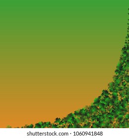 Clover isolated green is a confetti which consist of many isolated elements. Stylish and beautiful clover isolated green. Can be used as poster, border, background, wallpaper, card and etc