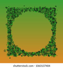 Clover isolated green is a confetti which consist of many isolated elements. Stylish and beautiful clover isolated green. Can be used as poster, border, background, wallpaper, card and etc