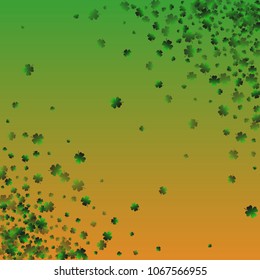 Clover isolated green is a confetti which consist of many isolated elements. Stylish and beautiful clover isolated green. Can be used as poster, border, background, wallpaper, card and etc