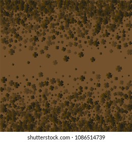 Clover isolated green is a confetti which consist of many isolated elements. Stylish and beautiful clover isolated green. Can be used as poster, border, background, wallpaper, card and etc
