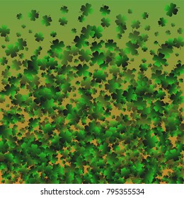 Clover isolated green is a confetti which consist of many isolated elements. Stylish and beautiful clover isolated green. Can be used as poster, border, background, wallpaper, card and etc