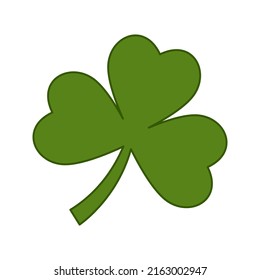 Clover isolated on white background. Vector illustration