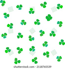 Clover leaf background image vector. seamless 