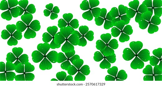 clover leaf background vector design	