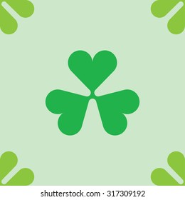 clover leaf background vector illustration