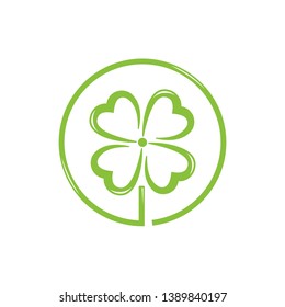 clover leaf circle logo for Business / Finance
