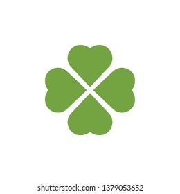 Clover leaf clip art graphic design template vector