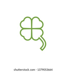 Clover leaf clip art graphic design template vector