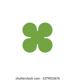 Clover leaf clip art graphic design template vector